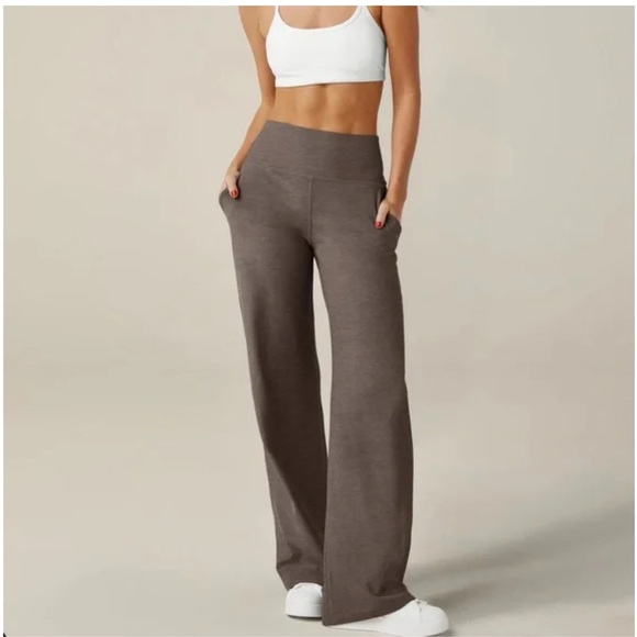 Beyond Yoga Pants - Beyond Yoga Wide Leg Pants in Brown